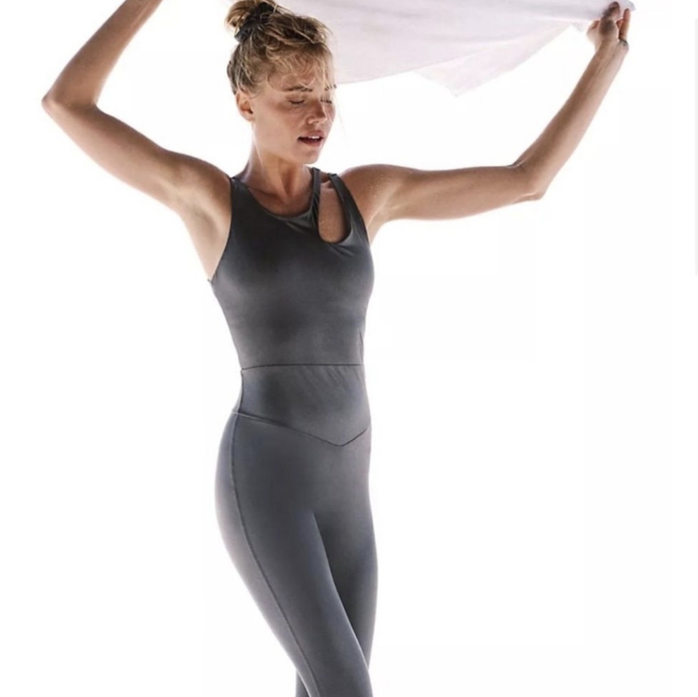 Free People Gray Jumpsuit
